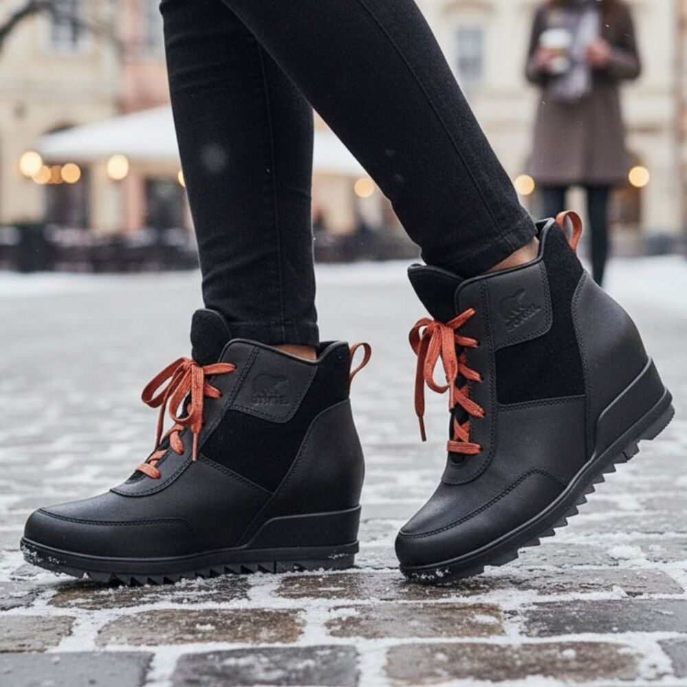 Women’s Sorel Evie Sport Lace Boot Black